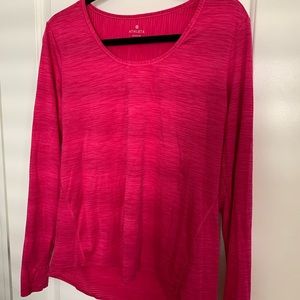 Athleta Pink Long Sleeve Light Weight Top (A18)